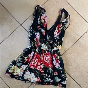 Floral Sleeveless Romper